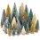 30 Piece Mini Frosted Bottle Brush Trees 1