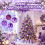 50 Piece Assorted Christmas Ornaments Purple 2