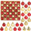 49 Piece 3cm Shatterproof Mini Baubles Red and Gold 2