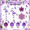 50 Piece Assorted Christmas Ornaments Purple 4