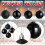 50 Piece Assorted Christmas Ornaments Black 3