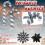 50 Piece Assorted Christmas Ornaments Black 4