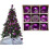 9 Piece Luxury 6cm Christmas Baubles Purple 2