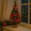 2 Pack 2FT Pre Lit Decorated Mini Trees Red 4