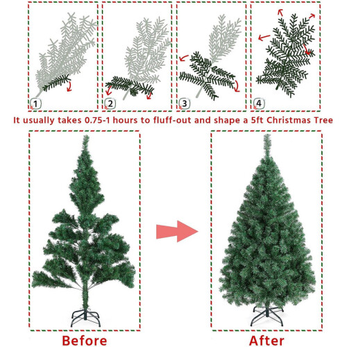 5FT Bushy Artificial Christmas Tree Green 1