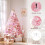 5FT Bushy Artificial Christmas Tree Pink 3