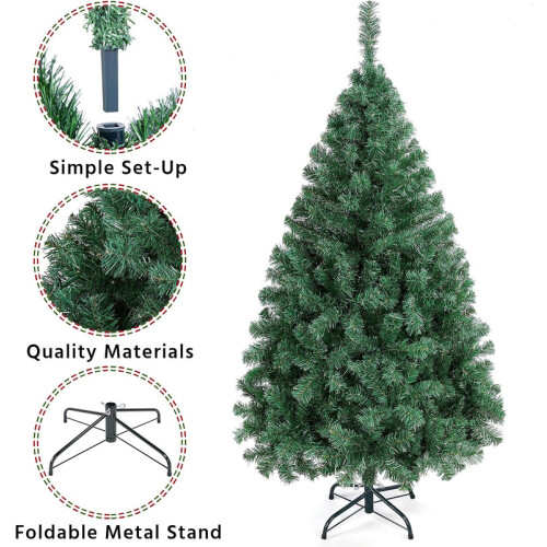 5FT Bushy Artificial Christmas Tree Green 2