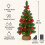 2 Pack 2FT Pre Lit Decorated Mini Trees Red 3