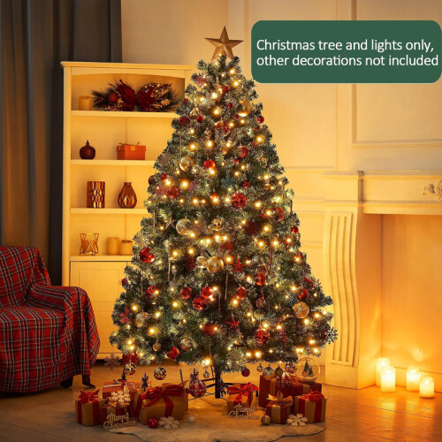 7FT Pre Lit Artificial Christmas Tree 2