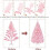 6FT Bushy Artificial Christmas Tree Pink 2