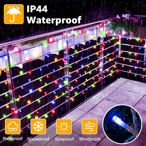 20m 200 LED Outdoor String Lights Multicolour 1