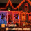 20m 200 LED Outdoor String Lights Orange 2