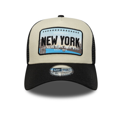 New Era New York Licence Plate 9Forty A-Frame Trucker Snapback Cap