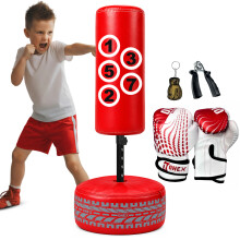 Punch Bag Gloves Free Standing Children Gym