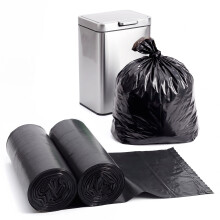 (40 Pack 30L Bin Bags) GEEZY 30L, 130L Black Bin Bags Home Kitchen Refusal Sacks Recyclable Bin Liners