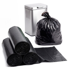 (60 Pack 30L Bin Bags) GEEZY 30L, 130L Black Bin Bags Home Kitchen Refusal Sacks Recyclable Bin Liners