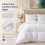 Super-King 4.5 Tog Duvet + 2 Pillows - Poly Cotton 5