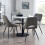 Luca 80cm Round Dining Table White 4