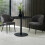 Luca 80cm Round Dining Table Black 5