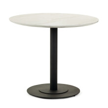 Luca 100cm Round Dining Table White