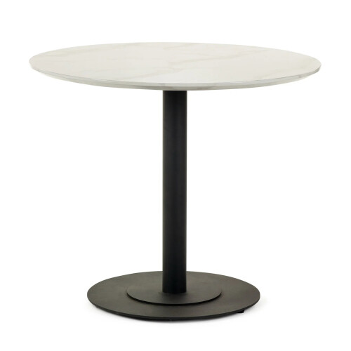 Luca 100cm Round Dining Table White