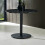 Luca 100cm Round Dining Table Black 1