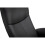 Lugano Recliner & Stool With Covered Base - Black 4
