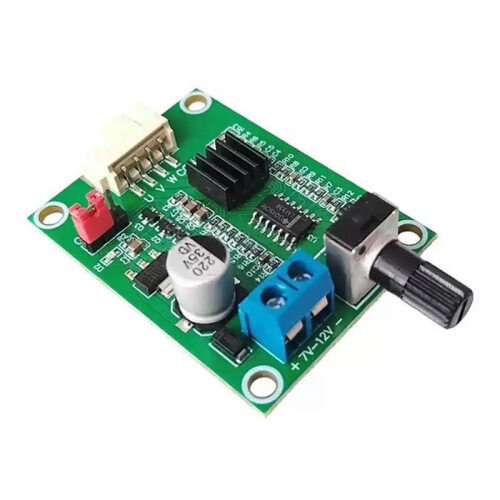 1PCS  7-12V Brushless Motor Driver Speed Controller Module, with Voltage Current Overload Protection for DIY Fan Pump 1