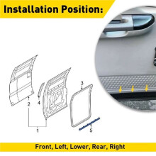 4 Stuks Deurafdichtingen voor de voor- en Achterkant van de Deuren van voor F250 F350 F450 F550 1999-2016 F81Z-2520758-AA, 1C3Z-26253A24-A