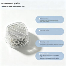 3PCS Bath Tub Filter Device Cartridge for All Canopy Bath Tub Showerheads Water Softener Filter for Hard Water