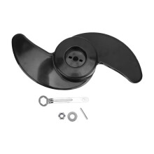 2-Blatt-Bootspropeller-Set, Ersatzteile für Elektrische Trollingmotoren, Passend für 50lb, 60lb, 68lb und 88lb Außenbordmotoren (12V und 24V)