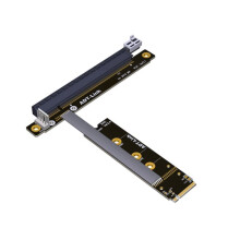 M.2 Nvme to Pcie 4.0 X16 Extension Cable 25cm Gen4/3 Riser Adapter Jumper Cable for GTX RTX Video Card BTC
