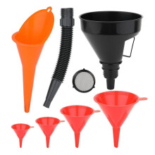 6 Pcs Automotive Oil Funnel Set - Versatile Funnels with Flexible Spout & Removable Filter