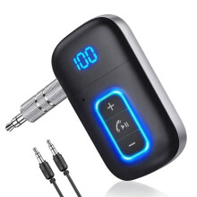 5.3 AUX Adapter for Car, Home Audio Devices, Wireless Music Receiver, Hands-Free Calling, 3.5mm AUX Input