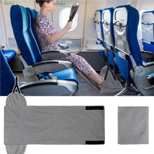 Airplane Foot Hammock - Portable Height Adjustable Foot Rest for Travel & Comfort