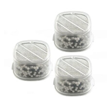 3 Cartuchos de Filtro para Bañera, Compatibles con Todos los Cabezales de Ducha con Dosel. Filtro Suavizador de Agua para Agua Dura.
