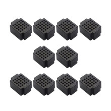 ZY25 Breadboard 25 Points Solderless PCB Board for Raspberry Pi Prototyping Circuit Testing Black