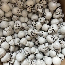 Spooky Halloween Skull Decorations - 8 Pack Realistic Skeletons for Haunted House, Party, DIY Crafts & Tabletop Decor