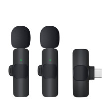 Type-C Port Professional Wireless Lavalier Microphone for Smartphones Plug and Live Broadcast Gaming Phone