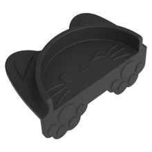 Espresso Tamping Station Mat, Silicone Tamper Mat for Counter, Counter Overhang Design, Food Grade Silicone Black