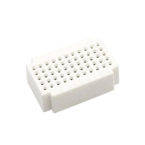 ZY55  Breadboard 55 Points Solderless PCB Board for  Raspberry Pi Prototyping Circuit Testing White 2