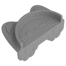 Espresso Tamping Station Mat, Silicone Tamper Mat for Counter, Counter Overhang Design, Food Grade Silicone Gray