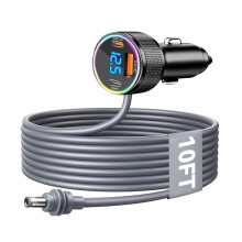 3 in 1 Car Charger for Starlink PD+Type-C+QC3.0 Car Cigarette Lighter Adapter with Digital Display for Car,Rvs 10ft