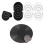 Pacote com 4 Luvas de Limpeza para Discos de Vinil com Clipe e Almofada de Proteção para Limpeza de Discos LP de Vinil 4