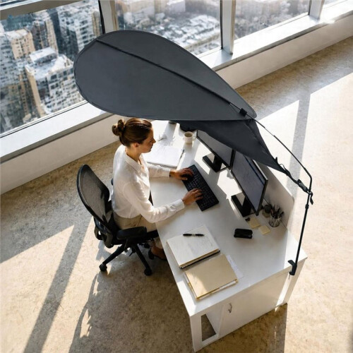 Offices Cubicle Desk Shade,Designed for Light Sensitive Workers,Idea for Offices Cubicles and Orginal Desk Canopy 2