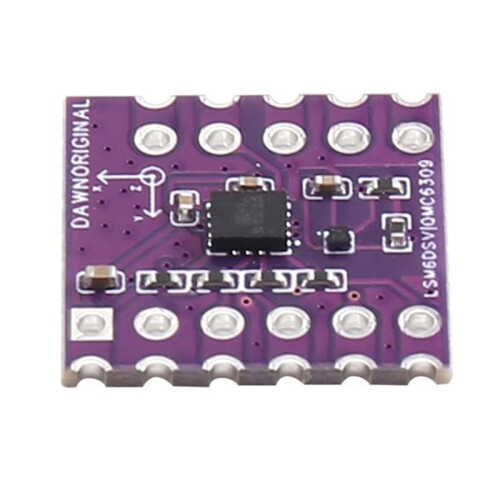 5Pcs LSM6DSV + QMC6309 Nine-Axis Sensor Module Gyroscope Accelerometer with QMC6309 Magnetometer for Smol Slime 2