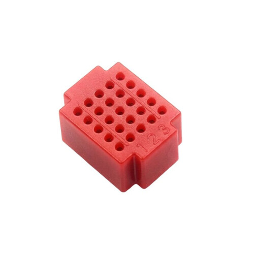 ZY25  Breadboard 25 Points Solderless PCB Board for  Raspberry Pi Prototyping Circuit Testing Red 2