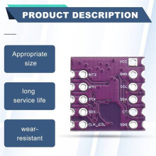 5 Unidades LSM6DSV + QMC6309 Módulo Sensor de Nueve Ejes Giroscopio Acelerómetro con QMC6309 Magnetómetro para Smol Slime