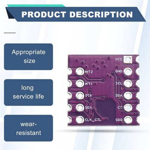 5Pcs LSM6DSV + QMC6309 Nine-Axis Sensor Module Gyroscope Accelerometer with QMC6309 Magnetometer for Smol Slime