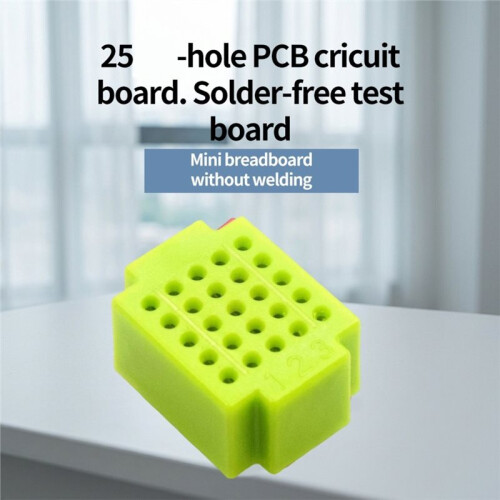 ZY25  Bread Board 25 Points Solderless PCB Board for  Raspberry Pi Prototyping Circuit Testing D 2